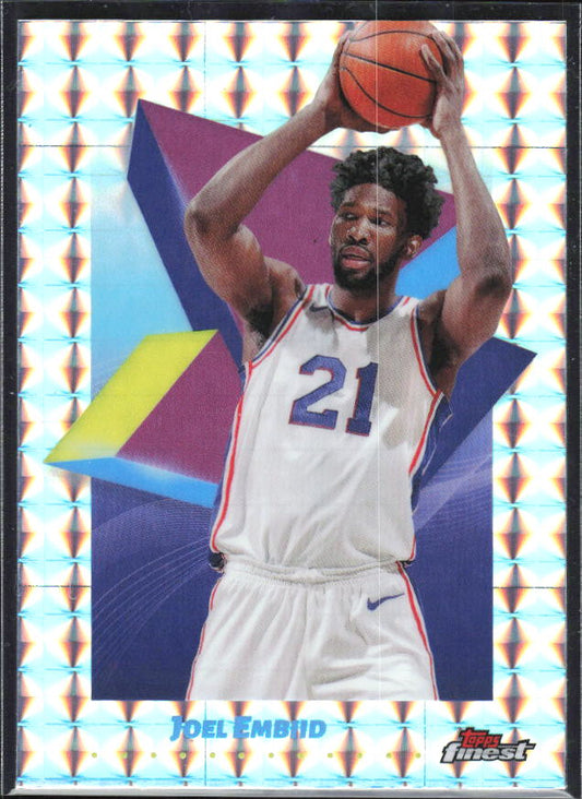 2024-25 Finest #73 Joel Embiid Geometric Refractor - framsida