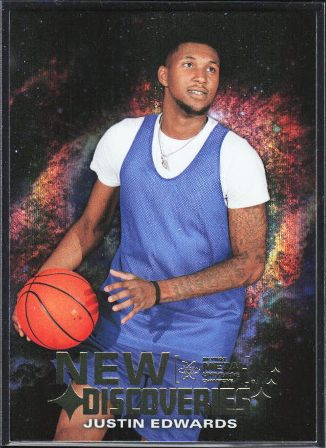 2024 SkyBox Metal Universe Champions #ND-15 Justin Edwards New Discoveries - framsida