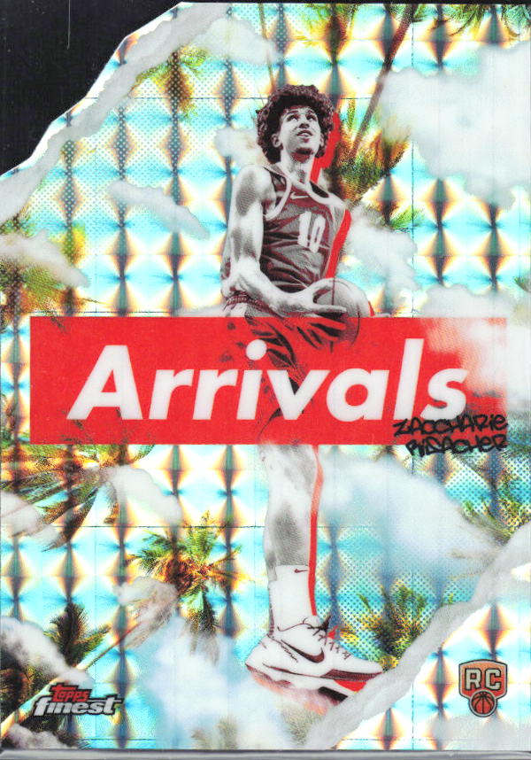 2024-25 Finest #A-4 Zaccharie Risacher Arrivals X-Fractor - framsida