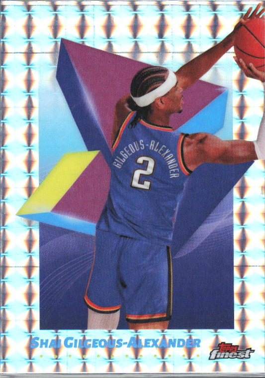 2024-25 Finest #67 Shai Gilgeous-Alexander Geometric Refractor - framsida