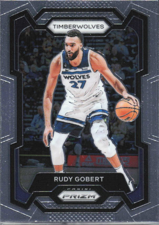 2023-24 Panini Prizm #59 Rudy Gobert - framsida