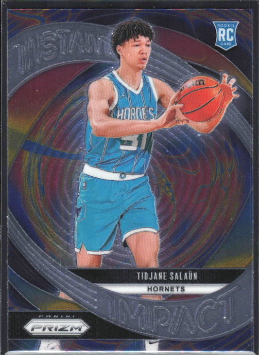 2024-25 Panini Prizm #22 Tidjane Salaun Instant Impact - framsida