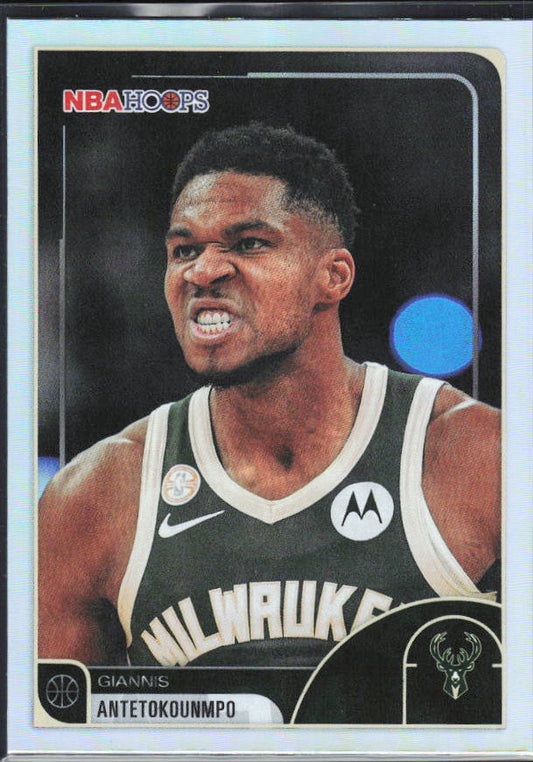 2025-26 Hoops #165 Giannis Antetokounmpo Fanatics - framsida