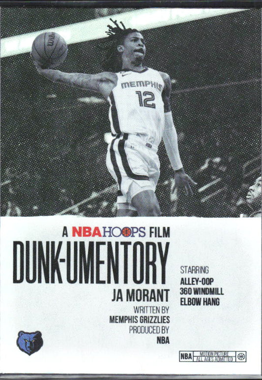 2025-26 Hoops #D-2 Ja Morant Dunk-umentory - framsida
