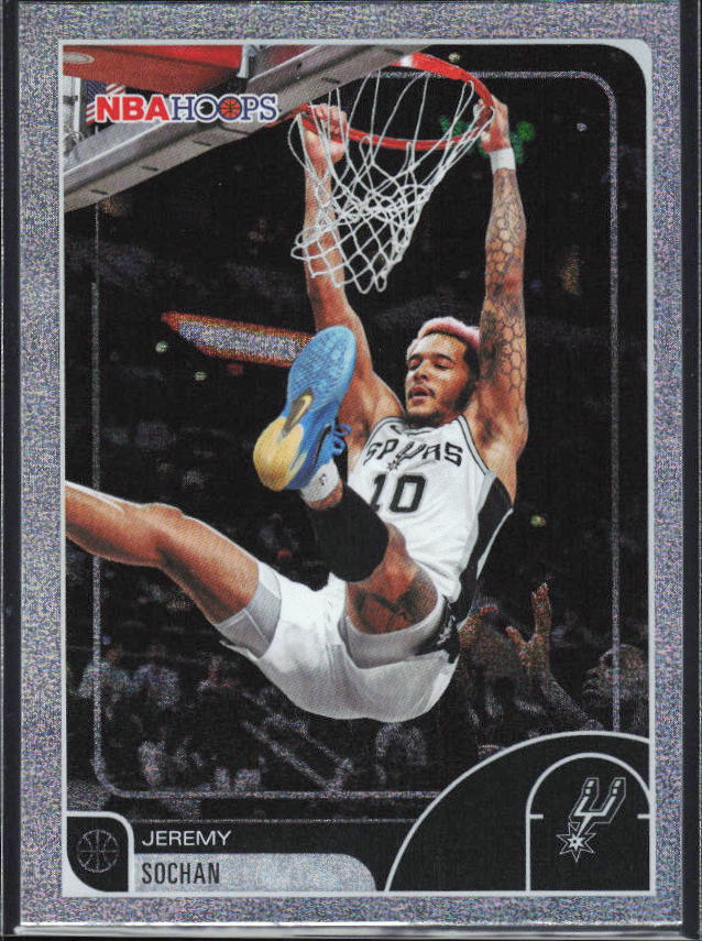 2025-26 Hoops #154 Jeremy Sochan Light Burst - framsida