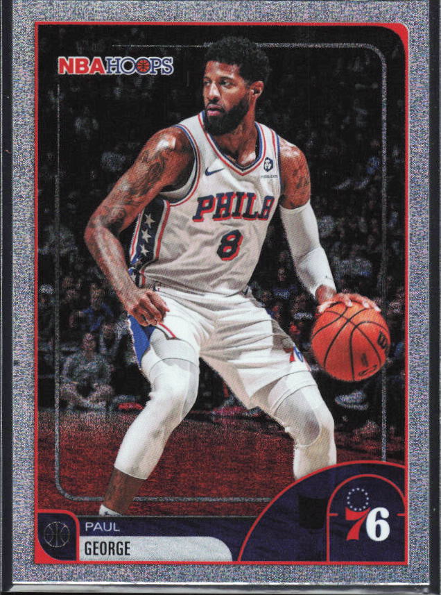 2025-26 Hoops #130 Paul George Light Burst - framsida