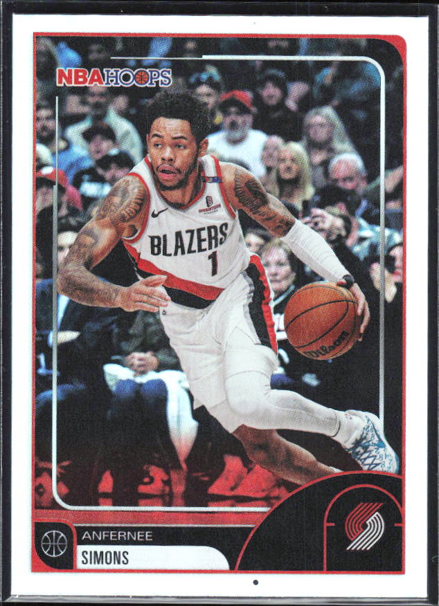 2025-26 Hoops #95 Anfernee Simons - framsida
