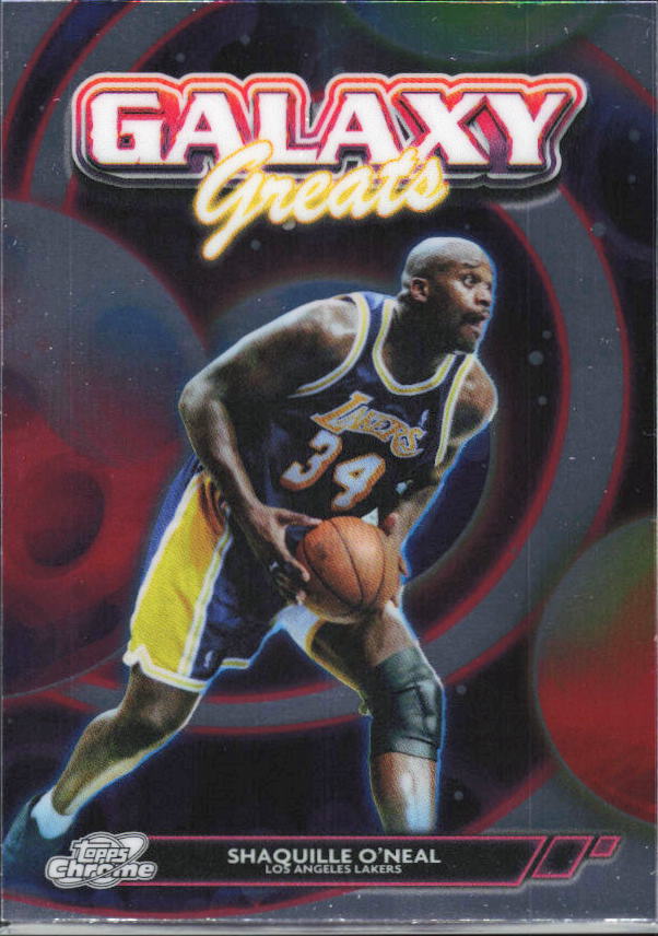 2025-26 Topps Chrome Cosmic #GG-8 Shaquille O'Neal Galaxy Greats - framsida
