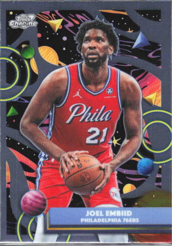 2025-26 Topps Chrome Cosmic #28 Joel Embiid - framsida