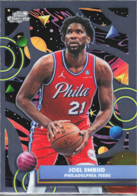 2025-26 Topps Chrome Cosmic #28 Joel Embiid - framsida