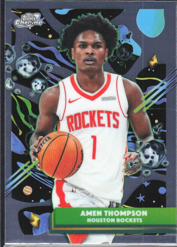 2025-26 Topps Chrome Cosmic #177 Amen Thompson - framsida
