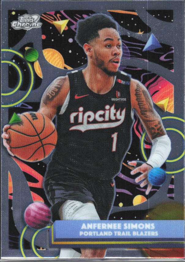 2025-26 Topps Chrome Cosmic #151 Anfernee Simons - framsida