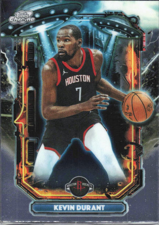 2025-26 Topps Chrome Cosmic #ET-9 Kevin Durant Extraterrestrial Talent - framsida
