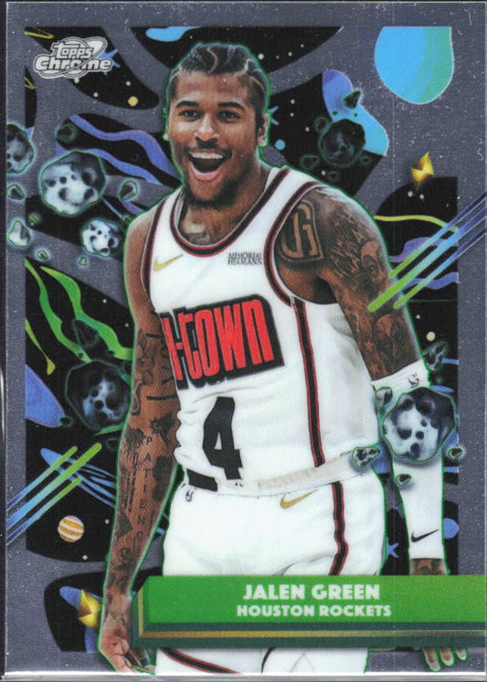 2025-26 Topps Chrome Cosmic #33 Jalen Green - framsida