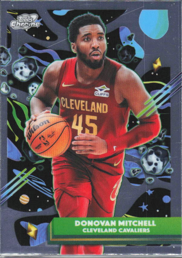 2025-26 Topps Chrome Cosmic #102 Donovan Mitchell - framsida