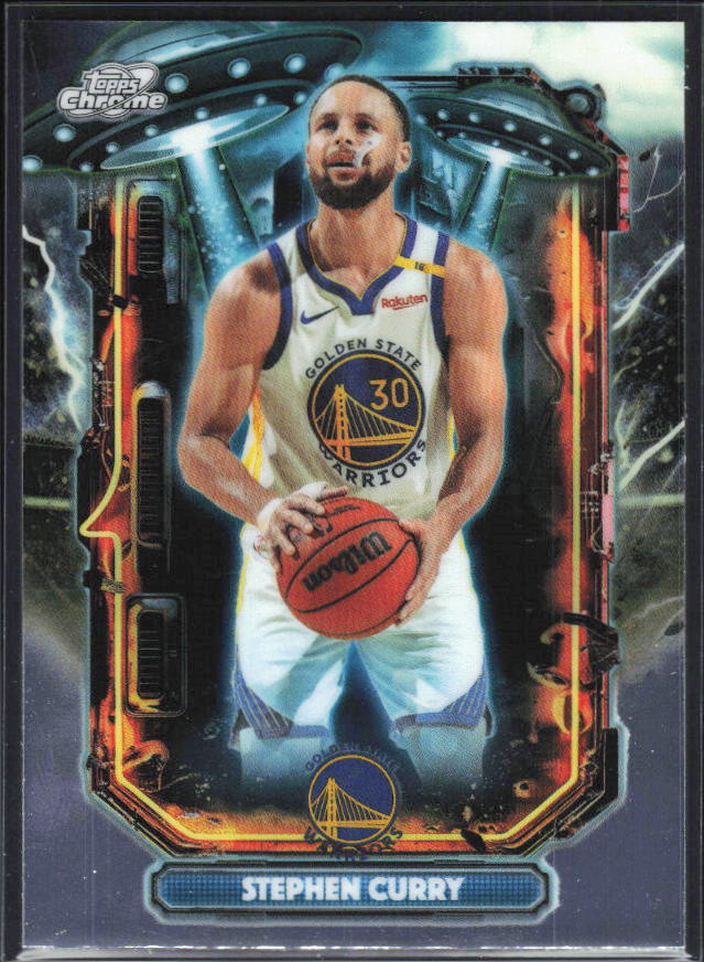 2025-26 Topps Chrome Cosmic #ET-5 Stephen Curry Extraterrestrial Talent - framsida
