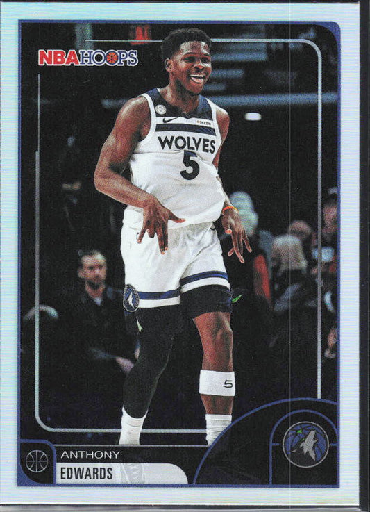 2025-26 Hoops #195 Anthony Edwards - framsida