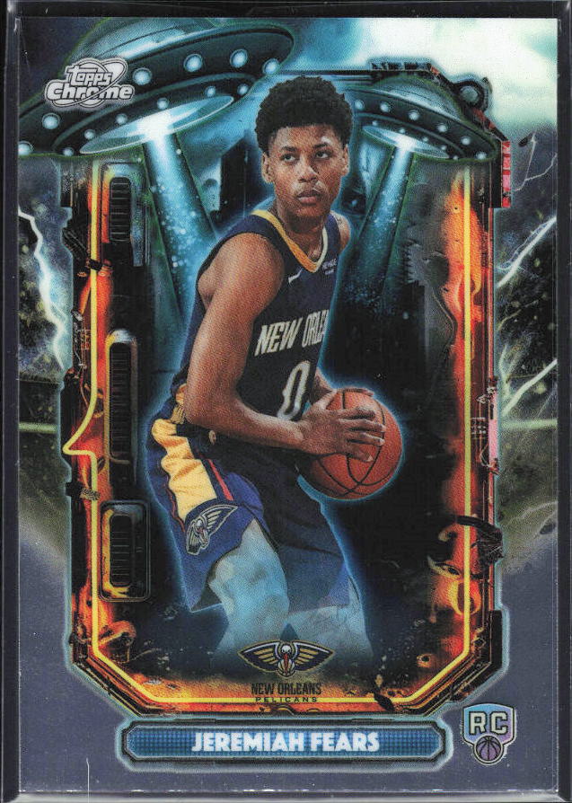 2025-26 Topps Chrome Cosmic #ET-17 Jeremiah Fears Extraterrestrial Talent - framsida