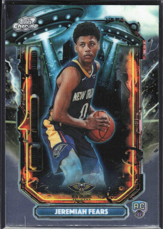 2025-26 Topps Chrome Cosmic #ET-17 Jeremiah Fears Extraterrestrial Talent - framsida