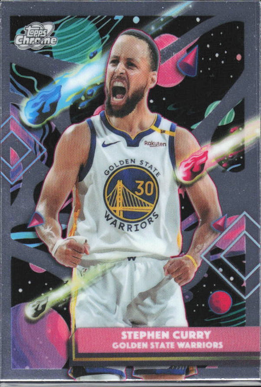 2025-26 Topps Chrome Cosmic #18 Stephen Curry - framsida