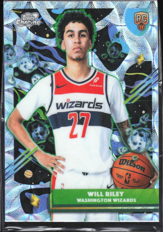 2025-26 Topps Chrome Cosmic #119 Will Riley Nucleus Refractors - framsida