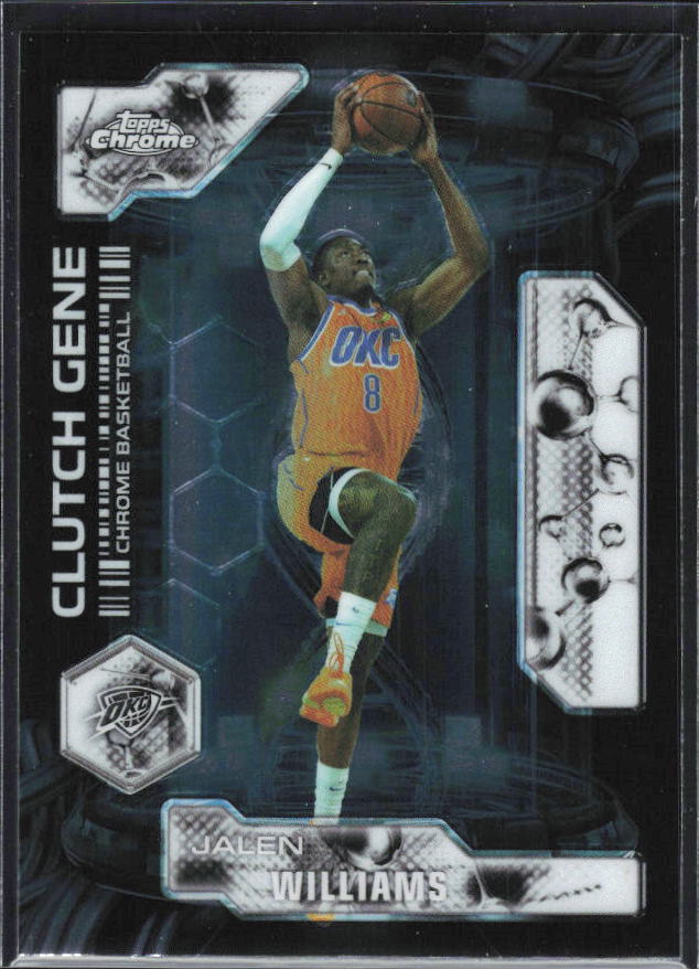 2025-26 Topps Chrome Update #CG-4 Jalen Williams Clutch Gene - framsida