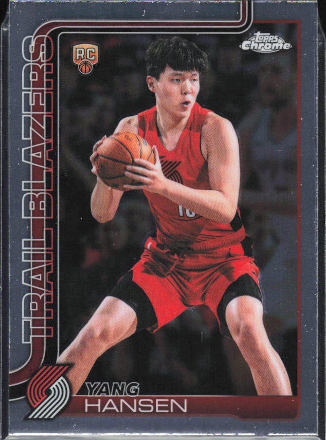 2025-26 Topps Chrome Update #166 Yang Hansen - framsida