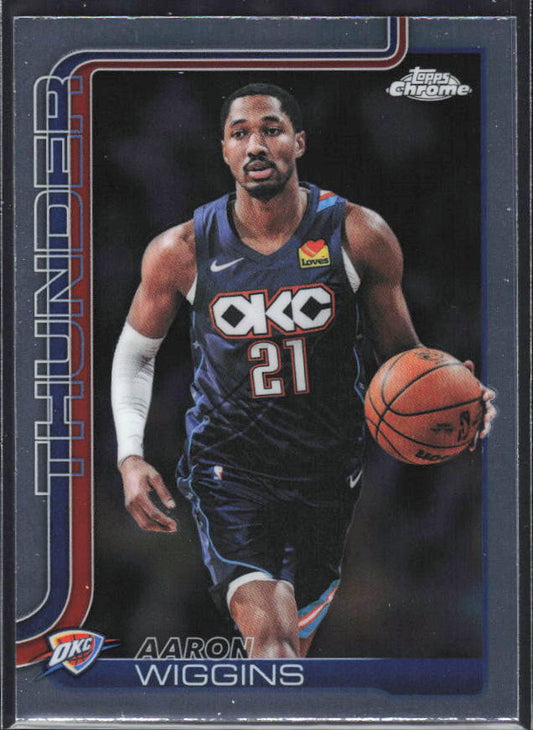 2025-26 Topps Chrome Update #132 Aaron Wiggins - framsida