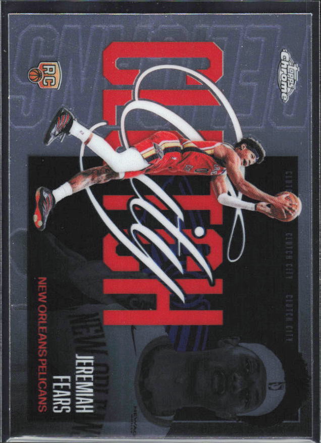 2025-26 Topps Chrome Update #YQ-8 Jeremiah Fears Clutch City - framsida