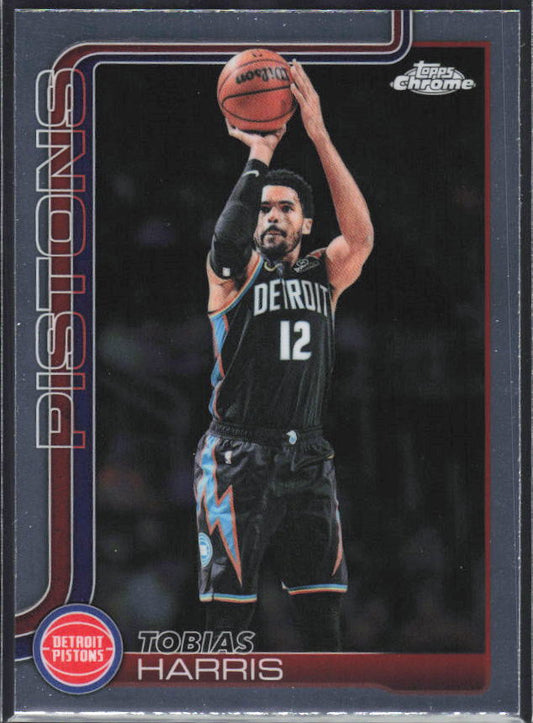2025-26 Topps Chrome Update #124 Tobias Harris - framsida