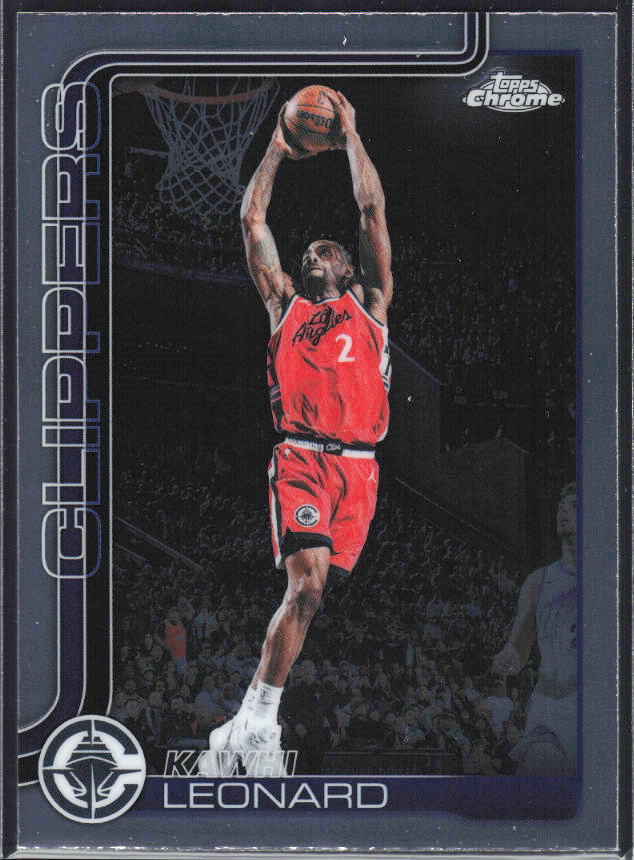 2025-26 Topps Chrome Update #24 Kawhi Leonard - framsida