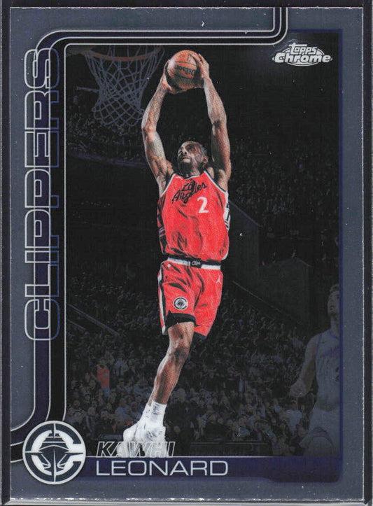 2025-26 Topps Chrome Update #24 Kawhi Leonard - framsida