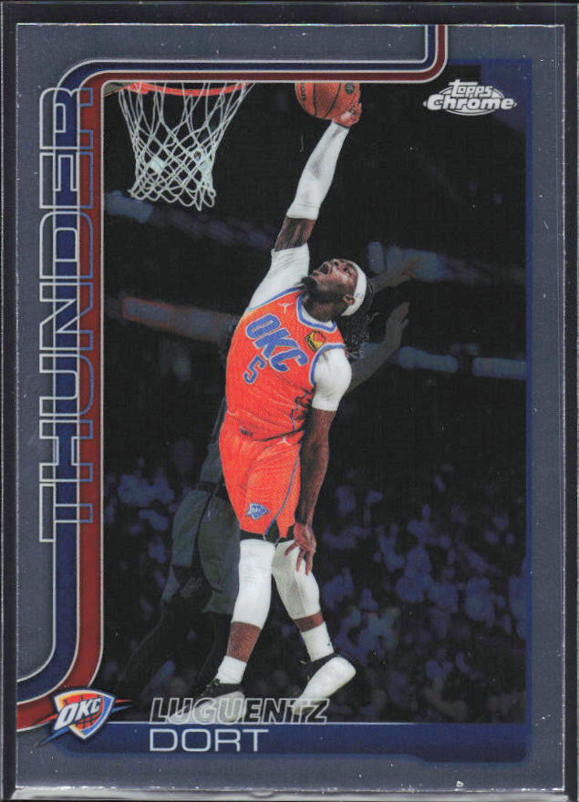 2025-26 Topps Chrome Update #127 Luguentz Dort - framsida