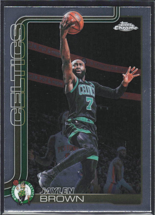 2025-26 Topps Chrome Update #9 Jaylen Brown - framsida