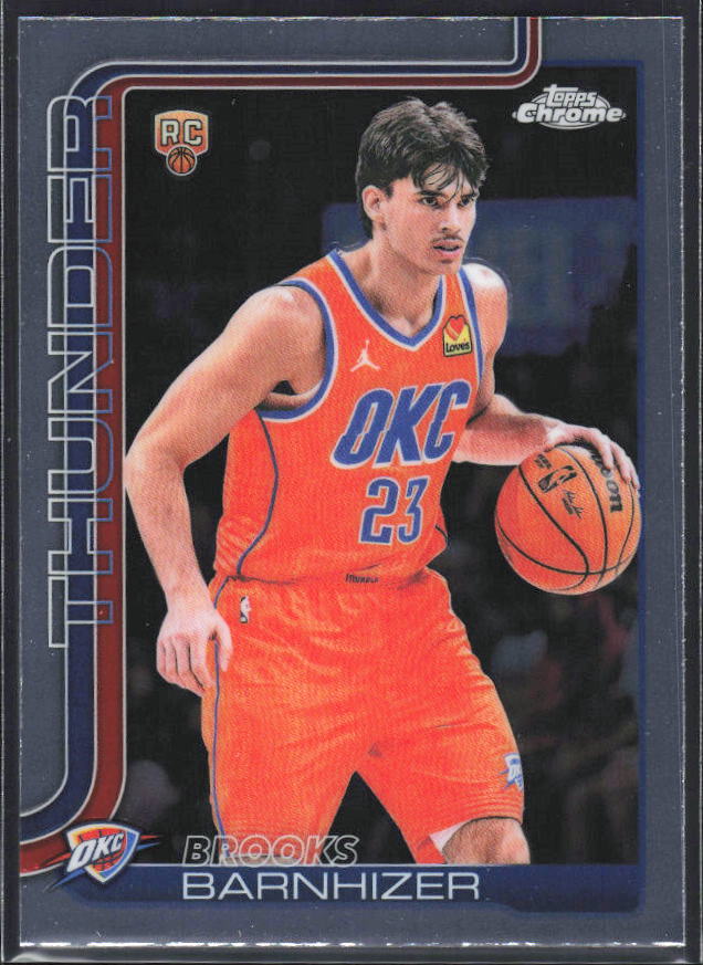 2025-26 Topps Chrome Update #195 Brooks Barnhizer - framsida