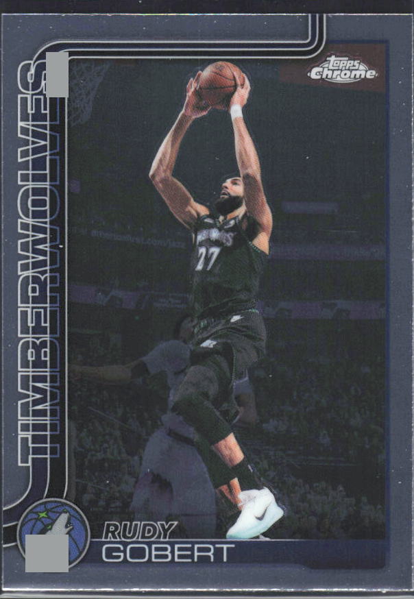 2025-26 Topps Chrome Update #55 Rudy Gobert - framsida