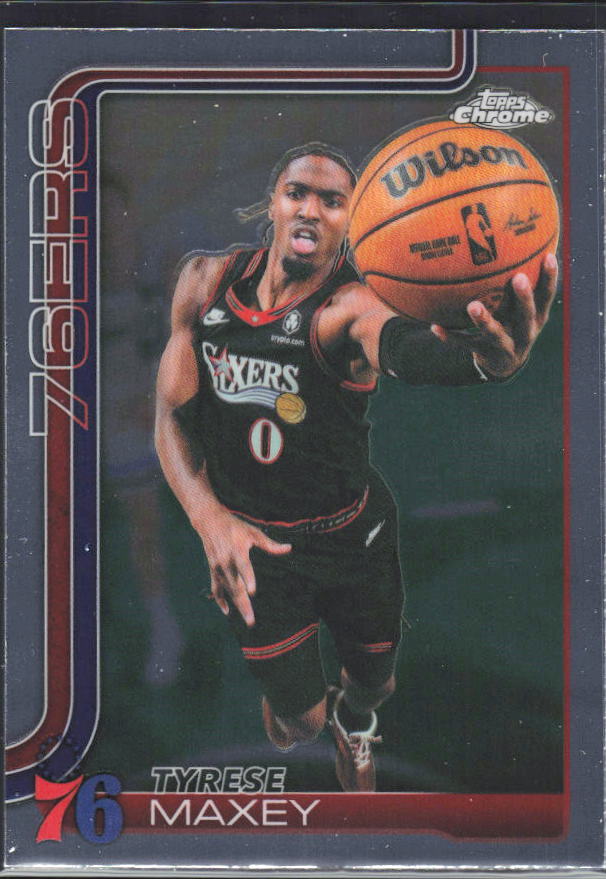 2025-26 Topps Chrome Update #41 Tyrese Maxey - framsida