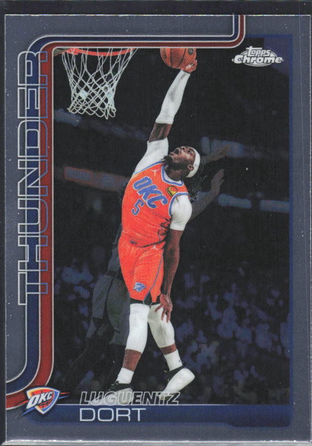 2025-26 Topps Chrome Update #127 Luguentz Dort - framsida