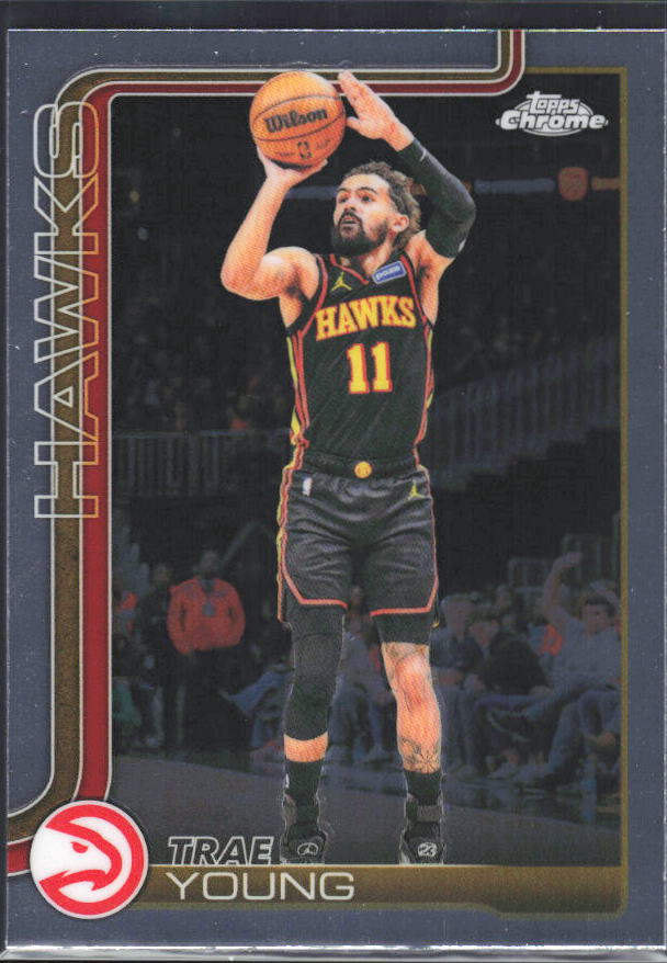 2025-26 Topps Chrome Update #36 Trae Young - framsida