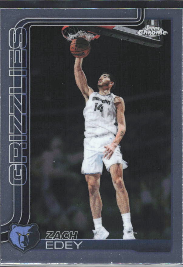 2025-26 Topps Chrome Update #111 Zach Edey - framsida