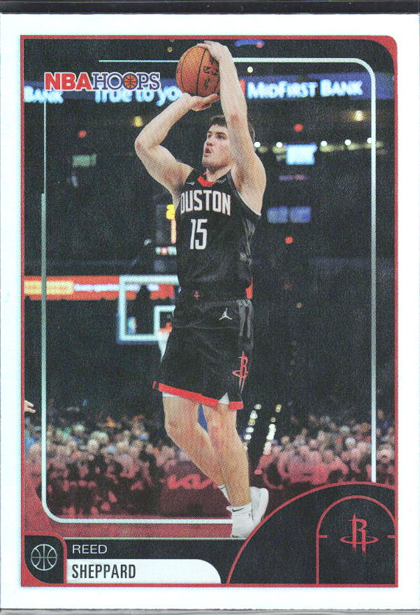 2025-26 Hoops #43 Reed Sheppard Fanatics - framsida