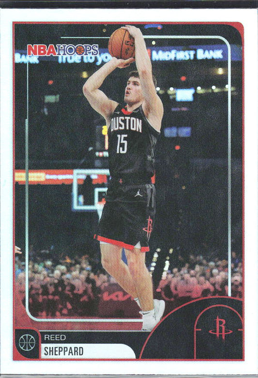 2025-26 Hoops #43 Reed Sheppard Fanatics - framsida