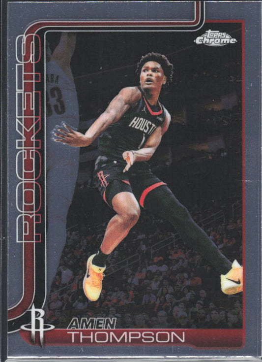 2025-26 Topps Chrome Update #44 Amen Thompson - framsida