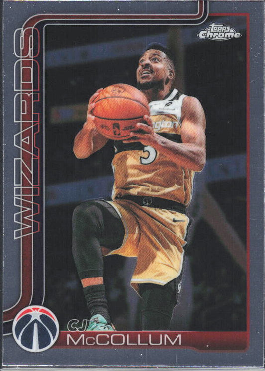 2025-26 Topps Chrome Update #75 CJ McCollum - framsida