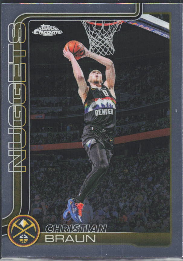 2025-26 Topps Chrome Update #115 Christian Braun - framsida