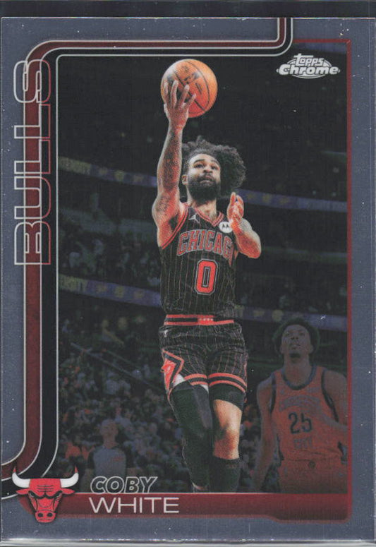 2025-26 Topps Chrome Update #93 Coby White - framsida
