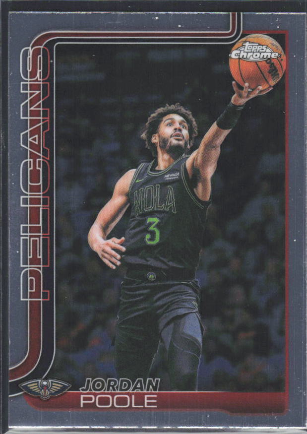 2025-26 Topps Chrome Update #81 Jordan Poole - framsida