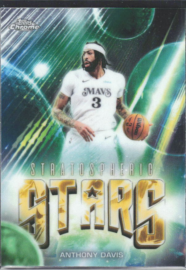 2025-26 Topps Chrome Update #ST-6 Anthony Davis Stratospheric Stars - framsida
