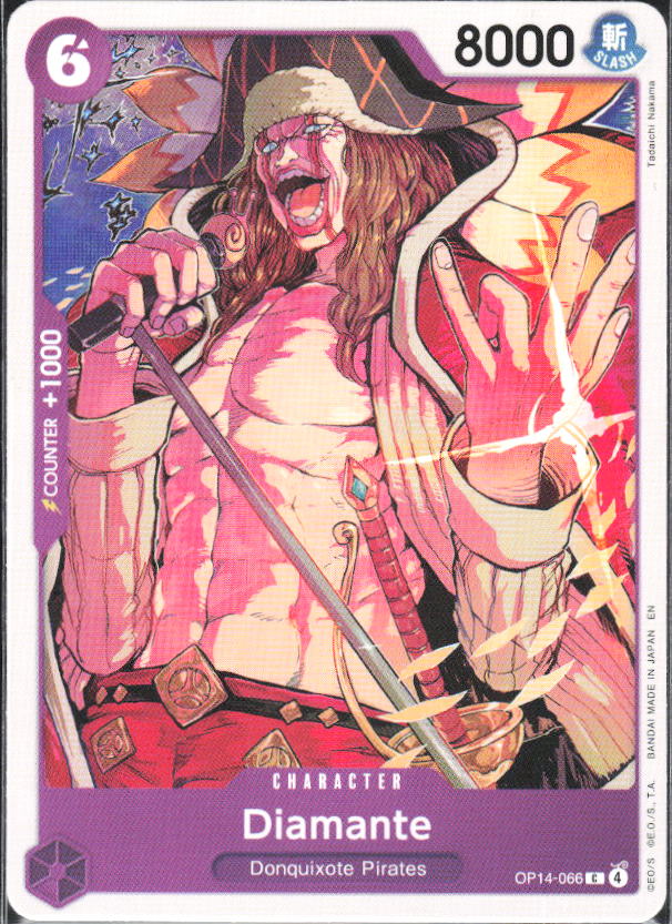 The Azure Sea's Seven #OP14-066 Diamante - framsida