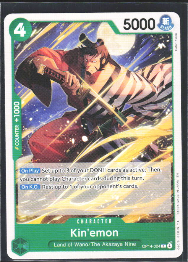 The Azure Sea's Seven #OP14-024 Kin'emon - framsida